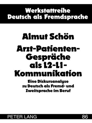 cover image of Arzt-Patienten-Gespräche als L2-L1-Kommunikation